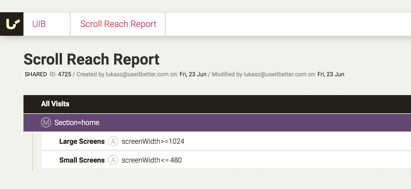 Segmentation by screen resolution allows you to get more accurate insights