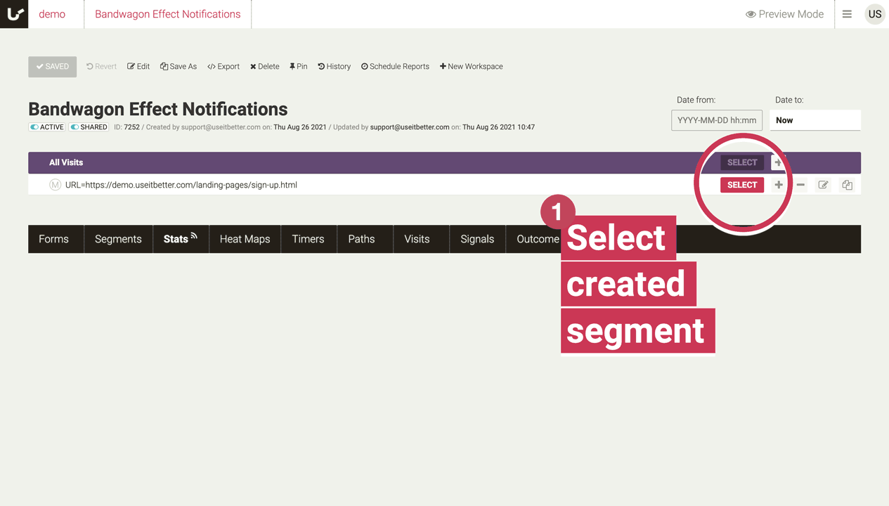 Use triggers to load data feed when a user visits the sign-up page