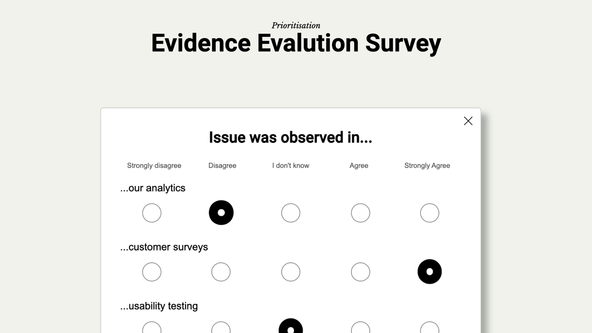 A survey example