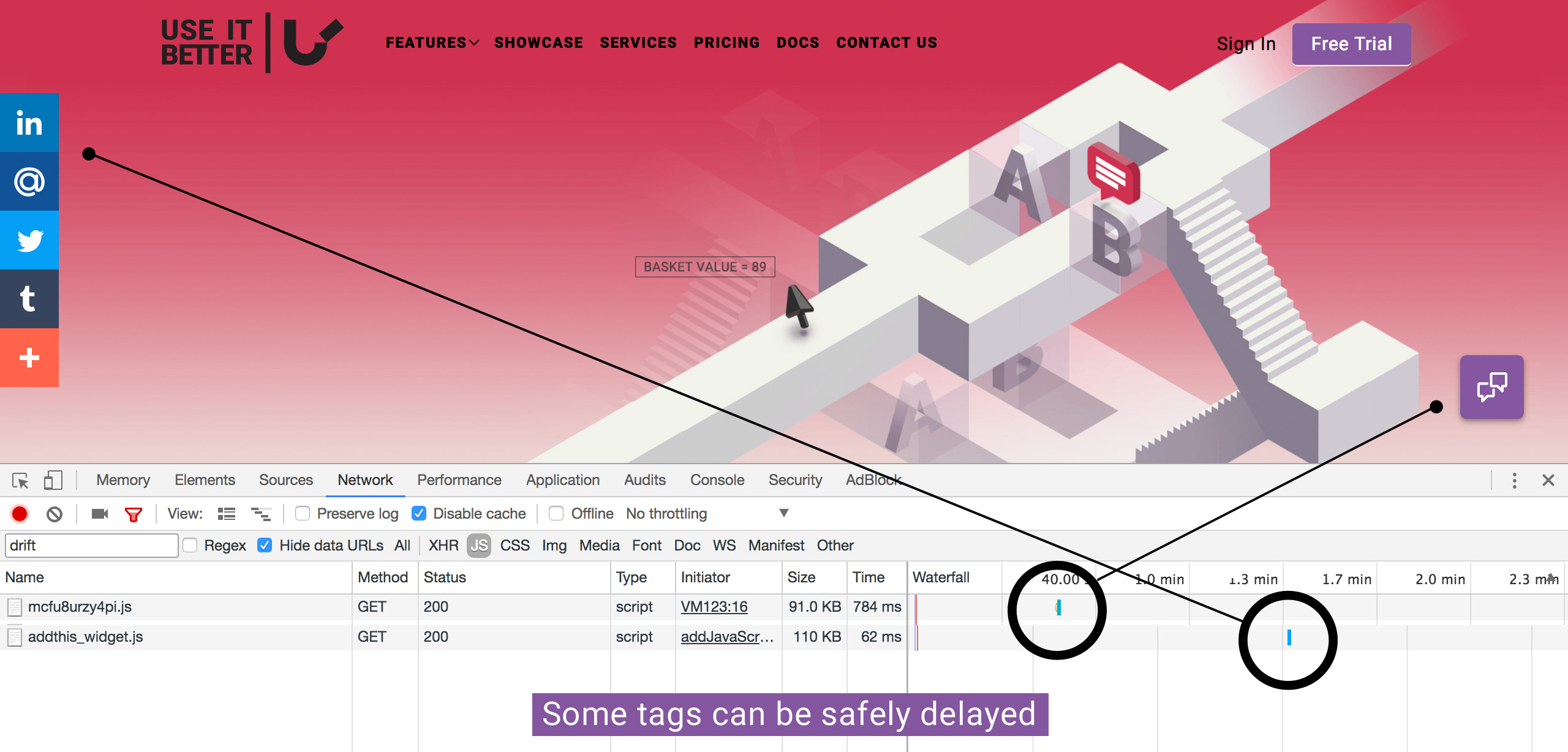 Delay execution of a trigger.